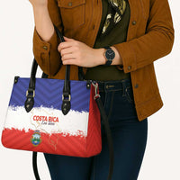 Costa Rica Football Leather Bag Map With Los Ticos Sporty Style - Wonder Print Shop