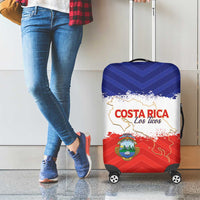 Costa Rica Football Luggage Cover Map With Los Ticos Sporty Style - Wonder Print Shop