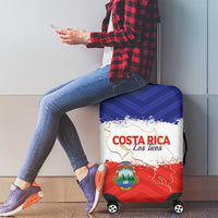 Costa Rica Football Luggage Cover Map With Los Ticos Sporty Style - Wonder Print Shop