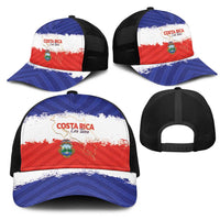 Costa Rica Football Mesh Trucker Cap Map With Los Ticos Sporty Style - Wonder Print Shop
