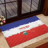 Costa Rica Football Rubber Doormat Map With Los Ticos Sporty Style - Wonder Print Shop