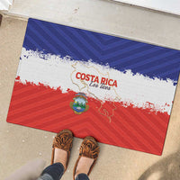 Costa Rica Football Rubber Doormat Map With Los Ticos Sporty Style - Wonder Print Shop