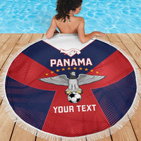 Custom Panama Football Beach Blanket Los Canaleros Harpy Eagle - Wonder Print Shop