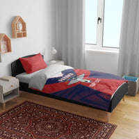 Custom Panama Football Bedding Set Los Canaleros Harpy Eagle - Wonder Print Shop