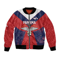 Custom Panama Football Bomber Jacket Los Canaleros Harpy Eagle - Wonder Print Shop
