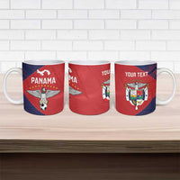 Custom Panama Football Ceramic Mug Los Canaleros Harpy Eagle - Wonder Print Shop