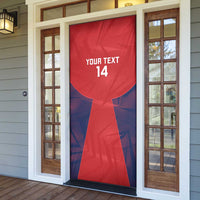 Custom Panama Football Door Cover Los Canaleros Harpy Eagle - Wonder Print Shop