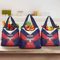 Custom Panama Football Grocery Bag Los Canaleros Harpy Eagle - Wonder Print Shop