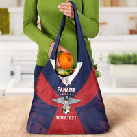 Custom Panama Football Grocery Bag Los Canaleros Harpy Eagle - Wonder Print Shop