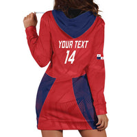 Custom Panama Football Hoodie Dress Los Canaleros Harpy Eagle - Wonder Print Shop