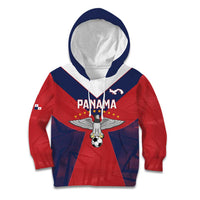 Custom Panama Football Kid Hoodie Los Canaleros Harpy Eagle - Wonder Print Shop