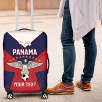 Custom Panama Football Luggage Cover Los Canaleros Harpy Eagle - Wonder Print Shop