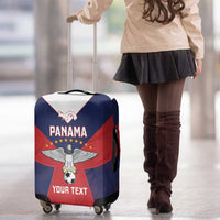 Custom Panama Football Luggage Cover Los Canaleros Harpy Eagle - Wonder Print Shop