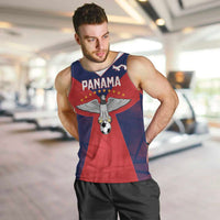 Custom Panama Football Men Tank Top Los Canaleros Harpy Eagle - Wonder Print Shop