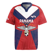 Custom Panama Football Rugby Jersey Los Canaleros Harpy Eagle - Wonder Print Shop