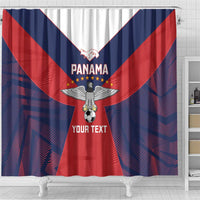 Custom Panama Football Shower Curtain Los Canaleros Harpy Eagle - Wonder Print Shop