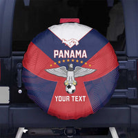 Custom Panama Football Spare Tire Cover Los Canaleros Harpy Eagle - Wonder Print Shop