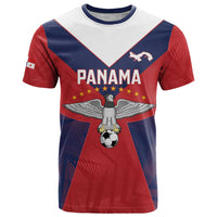 Custom Panama Football T Shirt Los Canaleros Harpy Eagle - Wonder Print Shop