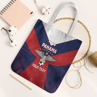 Custom Panama Football Tote Bag Los Canaleros Harpy Eagle - Wonder Print Shop