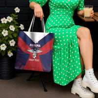 Custom Panama Football Tote Bag Los Canaleros Harpy Eagle - Wonder Print Shop