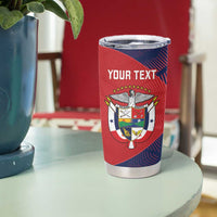 Custom Panama Football Tumbler Cup Los Canaleros Harpy Eagle - Wonder Print Shop