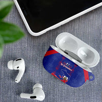 Haiti Football AirPods Case Les Grenadiers Veve Vodou Blue - Wonder Print Shop