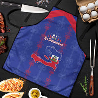 Haiti Football Apron Les Grenadiers Veve Vodou Blue - Wonder Print Shop