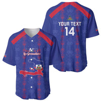 Custom Haiti Football Baseball Jersey Les Grenadiers Veve Vodou Blue - Wonder Print Shop