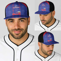Haiti Football Baseball Net Cap Les Grenadiers Veve Vodou Blue - Wonder Print Shop