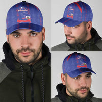 Haiti Football Classic Cap Les Grenadiers Veve Vodou Blue - Wonder Print Shop