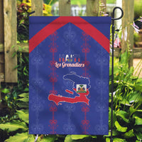 Haiti Football Garden Flag Les Grenadiers Veve Vodou Blue - Wonder Print Shop