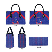 Haiti Football Leather Bag Les Grenadiers Veve Vodou Blue - Wonder Print Shop