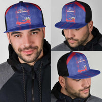 Haiti Football Mesh Trucker Cap Les Grenadiers Veve Vodou Blue - Wonder Print Shop