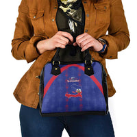 Haiti Football Shoulder Handbag Les Grenadiers Veve Vodou Blue - Wonder Print Shop