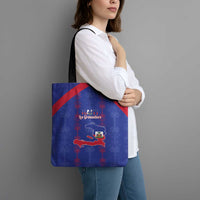 Haiti Football Tote Bag Les Grenadiers Veve Vodou Blue - Wonder Print Shop