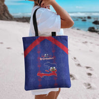 Haiti Football Tote Bag Les Grenadiers Veve Vodou Blue - Wonder Print Shop