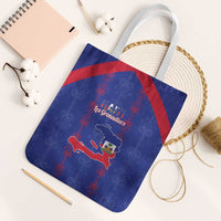 Haiti Football Tote Bag Les Grenadiers Veve Vodou Blue - Wonder Print Shop