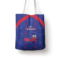 Haiti Football Tote Bag Les Grenadiers Veve Vodou Blue - Wonder Print Shop