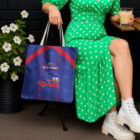 Haiti Football Tote Bag Les Grenadiers Veve Vodou Blue - Wonder Print Shop