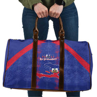 Haiti Football Travel Bag Les Grenadiers Veve Vodou Blue - Wonder Print Shop