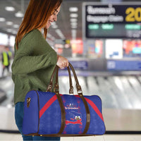 Haiti Football Travel Bag Les Grenadiers Veve Vodou Blue - Wonder Print Shop