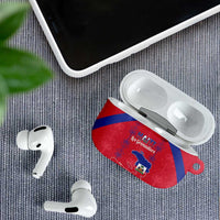 Haiti Football AirPods Case Les Grenadiers Veve Vodou Red - Wonder Print Shop