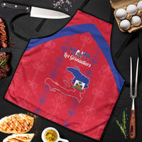 Haiti Football Apron Les Grenadiers Veve Vodou Red - Wonder Print Shop
