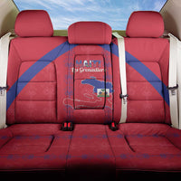 Haiti Football Back Car Seat Cover Les Grenadiers Veve Vodou Red - Wonder Print Shop