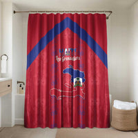 Haiti Football Bathroom Set Les Grenadiers Veve Vodou Red - Wonder Print Shop