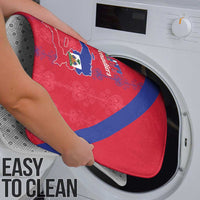 Haiti Football Bathroom Set Les Grenadiers Veve Vodou Red - Wonder Print Shop