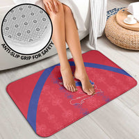 Haiti Football Bathroom Set Les Grenadiers Veve Vodou Red - Wonder Print Shop