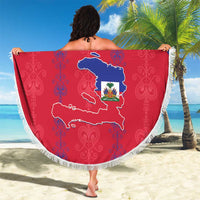 Haiti Football Beach Blanket Les Grenadiers Veve Vodou Red - Wonder Print Shop