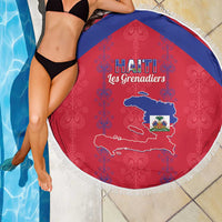 Haiti Football Beach Blanket Les Grenadiers Veve Vodou Red - Wonder Print Shop