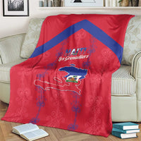 Haiti Football Blanket Les Grenadiers Veve Vodou Red - Wonder Print Shop